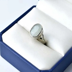 Natural (AQUAMARINE) – 925 Pure Silver Ring