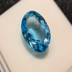 Natural blue topaz